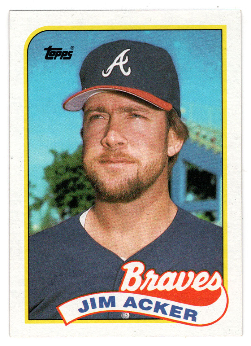 Jim Acker - Atlanta Braves (MLB Baseball Card) 1989 Topps # 244 Mint