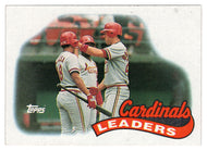 St. Louis Cardinals - Team Leaders (MLB Baseball Card) 1989 Topps # 261 Mint