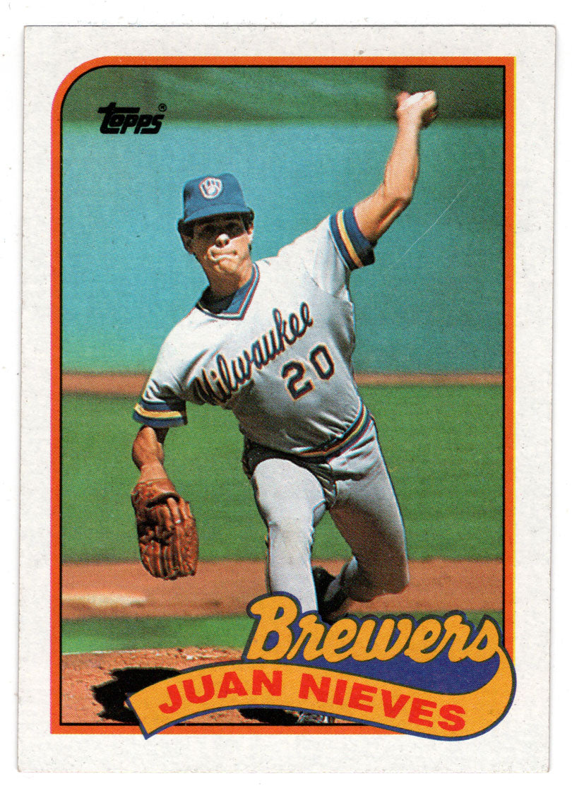 Juan Nieves - Milwaukee Brewers (MLB Baseball Card) 1989 Topps # 287 Mint