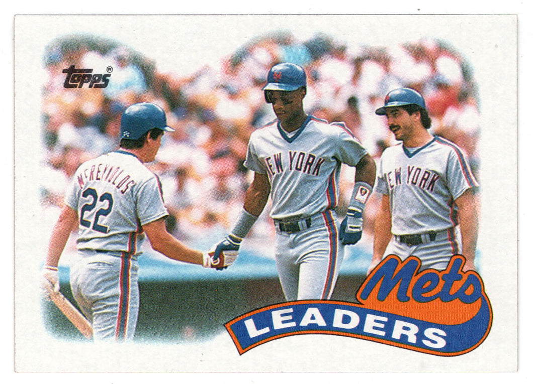 New York Mets - Team Leaders (MLB Baseball Card) 1989 Topps # 291 Mint