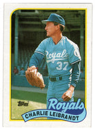 Charlie Leibrandt - Kansas City Royals (MLB Baseball Card) 1989 Topps # 301 Mint