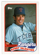 Bobby Valentine - Texas Rangers - Manager (MLB Baseball Card) 1989 Topps # 314 Mint