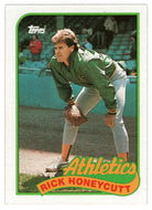 Rick Honeycutt - Oakland Athletics (MLB Baseball Card) 1989 Topps # 328 Mint