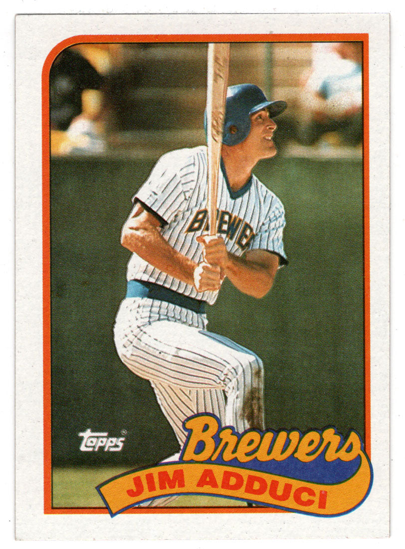 Jim Adduci - Milwaukee Brewers (MLB Baseball Card) 1989 Topps # 338 Mint