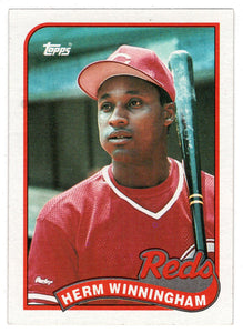 Herm Winningham - Cincinnati Reds (MLB Baseball Card) 1989 Topps # 366 Mint