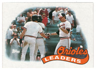 Baltimore Orioles - Team Leaders (MLB Baseball Card) 1989 Topps # 381 Mint