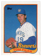 Tom Filer - Milwaukee Brewers (MLB Baseball Card) 1989 Topps # 419 Mint