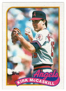 Kirk McCaskill - California Angels (MLB Baseball Card) 1989 Topps # 421 Mint