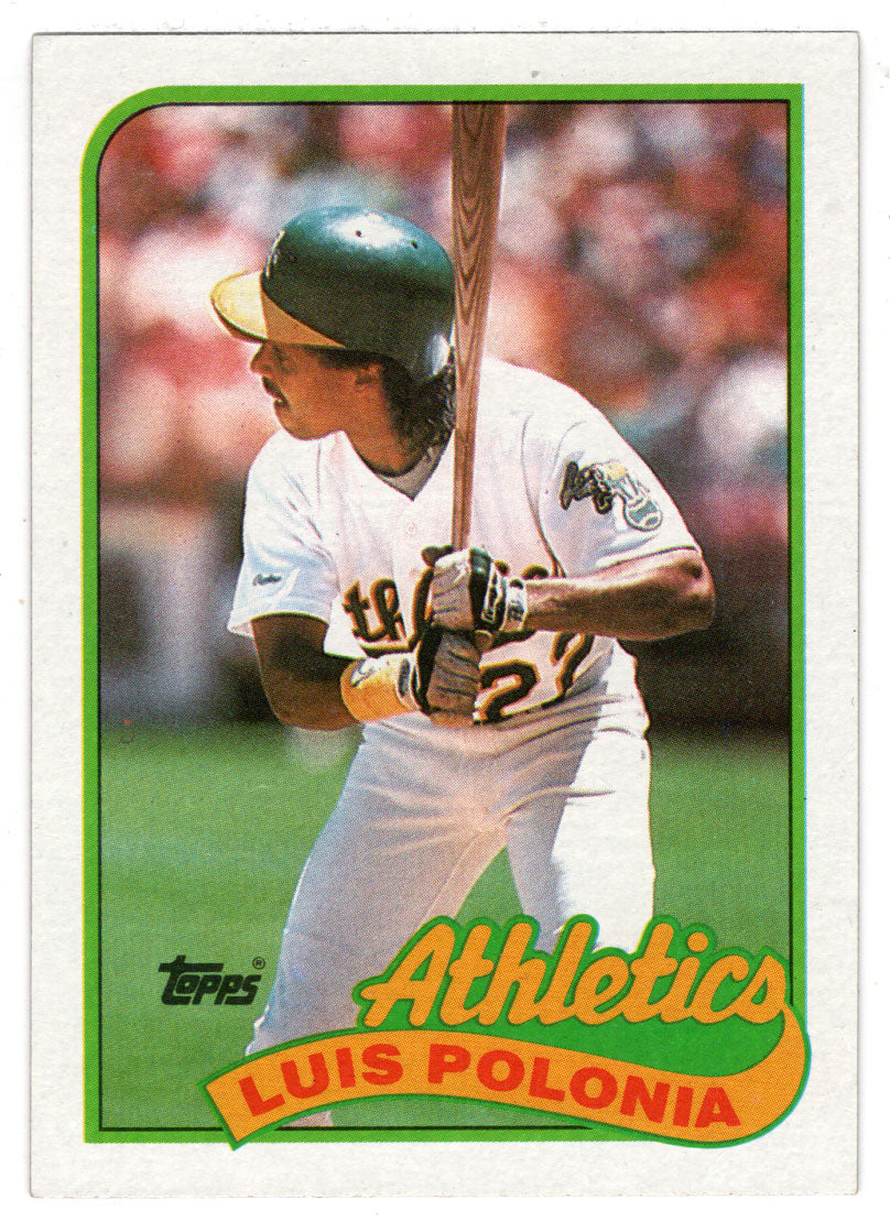 Luis Polonia - Oakland Athletics (MLB Baseball Card) 1989 Topps # 424 Mint