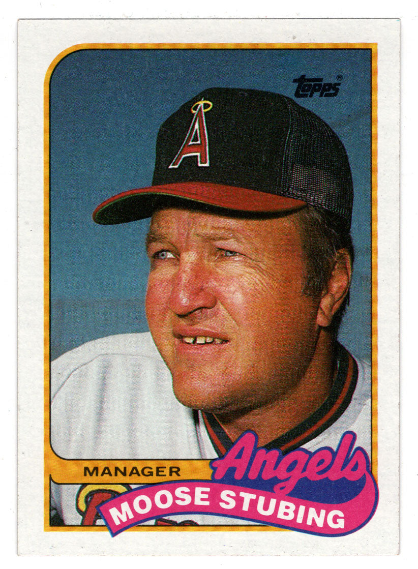 Moose Stubing - California - Manager (MLB Baseball Card) 1989 Topps # 444 Mint