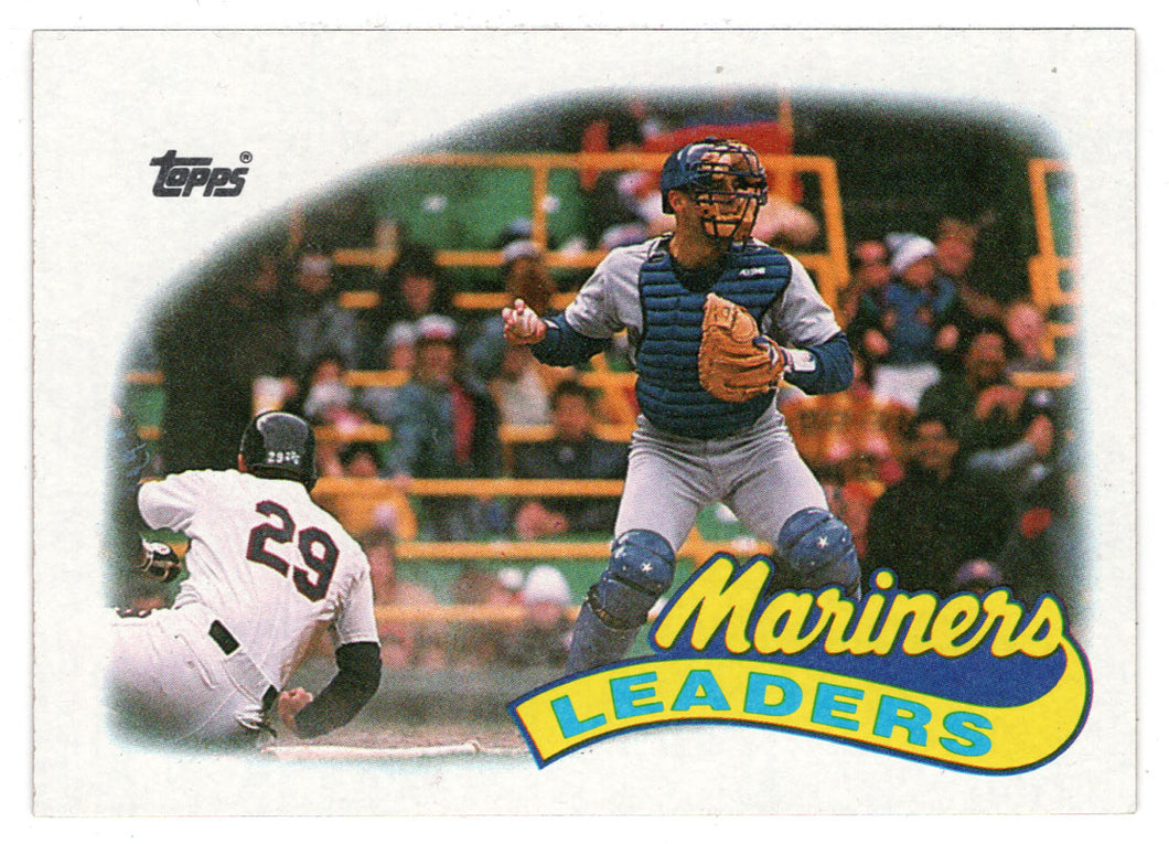 Seattle Mariners - Team Leaders (MLB Baseball Card) 1989 Topps # 459 Mint