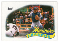 Seattle Mariners - Team Leaders (MLB Baseball Card) 1989 Topps # 459 Mint