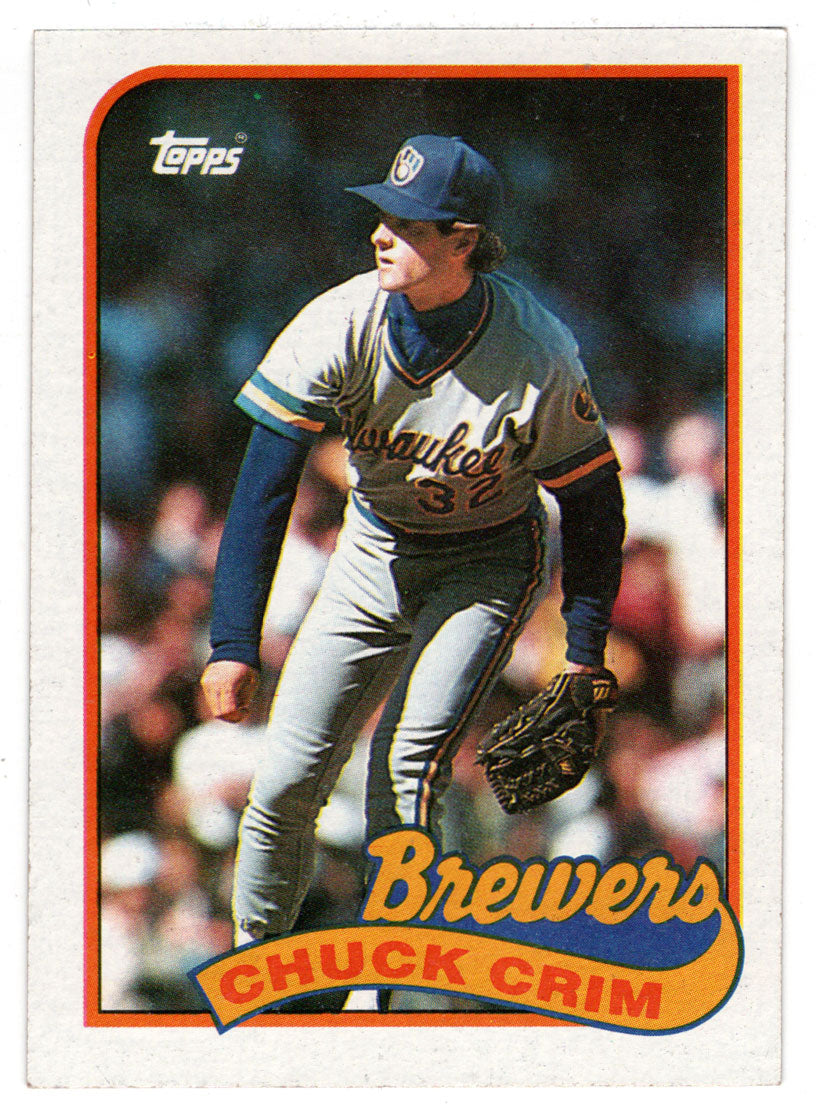 Chuck Crim - Milwaukee Brewers (MLB Baseball Card) 1989 Topps # 466 Mint