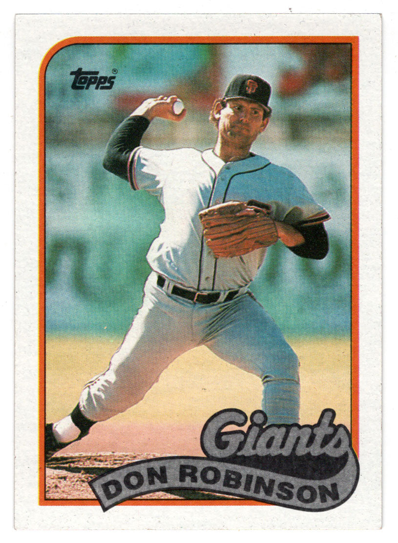 Don Robinson - San Francisco Giants (MLB Baseball Card) 1989 Topps # 473 Mint