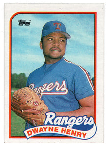 Dwayne Henry - Texas Rangers (MLB Baseball Card) 1989 Topps # 496 Mint