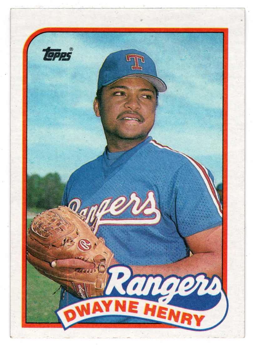 Dwayne Henry - Texas Rangers (MLB Baseball Card) 1989 Topps # 496 Mint