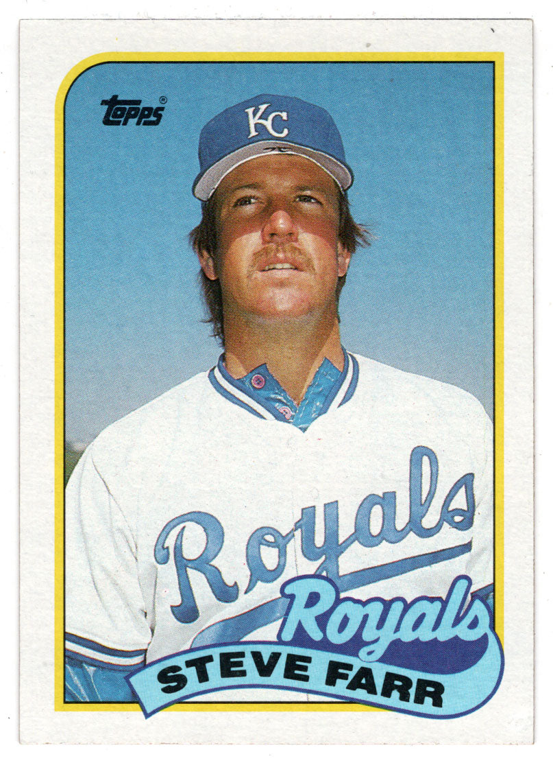 Steve Farr - Kansas City Royals (MLB Baseball Card) 1989 Topps # 507 Mint