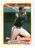 Andres Thomas - Atlanta Braves (MLB Baseball Card) 1989 Topps # 523 Mint