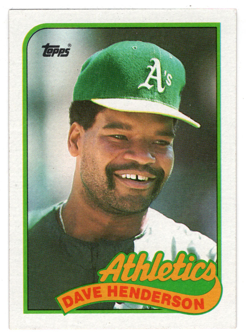 Dave Henderson - Oakland Athletics (MLB Baseball Card) 1989 Topps # 527 Mint