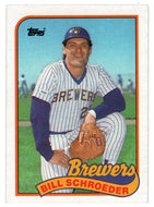 Bill Schroeder - Milwaukee Brewers (MLB Baseball Card) 1989 Topps # 563 Mint