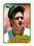 Bob Welch - Oakland Athletics (MLB Baseball Card) 1989 Topps # 605 Mint