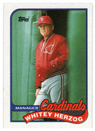 Whitey Herzog - St. Louis Cardinals - Manager (MLB Baseball Card) 1989 Topps # 654 Mint