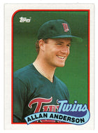 Allan Anderson - Minnesota Twins (MLB Baseball Card) 1989 Topps # 672 Mint