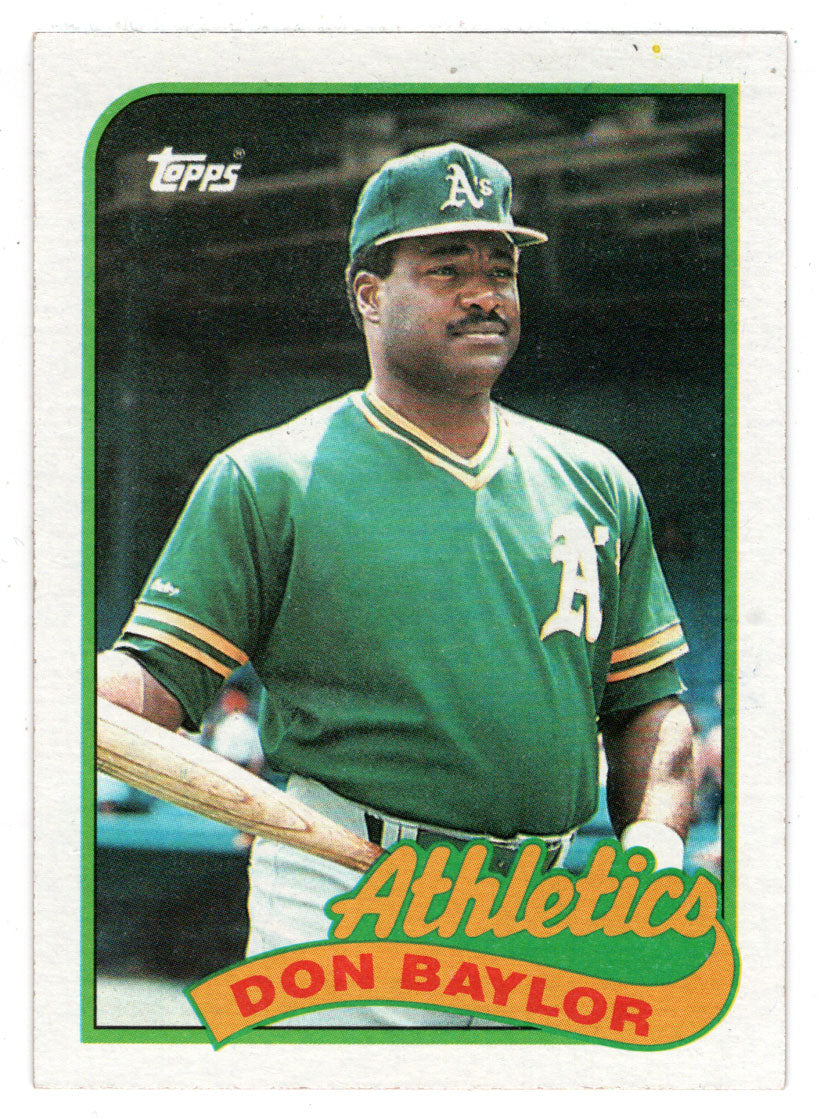 Don Baylor - Oakland Athletics (MLB Baseball Card) 1989 Topps # 673 Mint