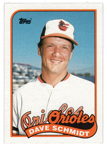 Dave Schmidt - Baltimore Orioles (MLB Baseball Card) 1989 Topps # 677 Mint