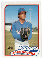 Jose Cecena - Texas Rangers (MLB Baseball Card) 1989 Topps # 683 Mint