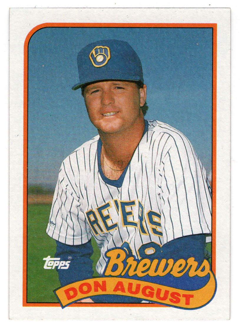 Don August - Milwaukee Brewers (MLB Baseball Card) 1989 Topps # 696 Mint