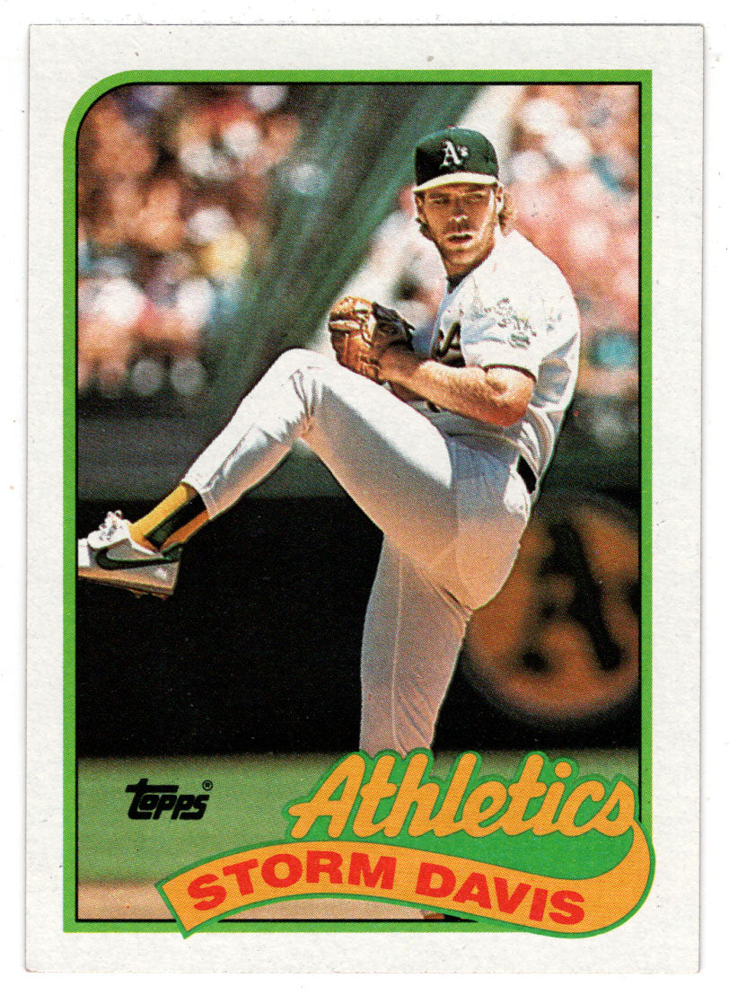 Storm Davis - Oakland Athletics (MLB Baseball Card) 1989 Topps # 701 Mint
