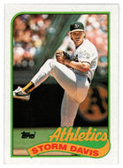 Storm Davis - Oakland Athletics (MLB Baseball Card) 1989 Topps # 701 Mint