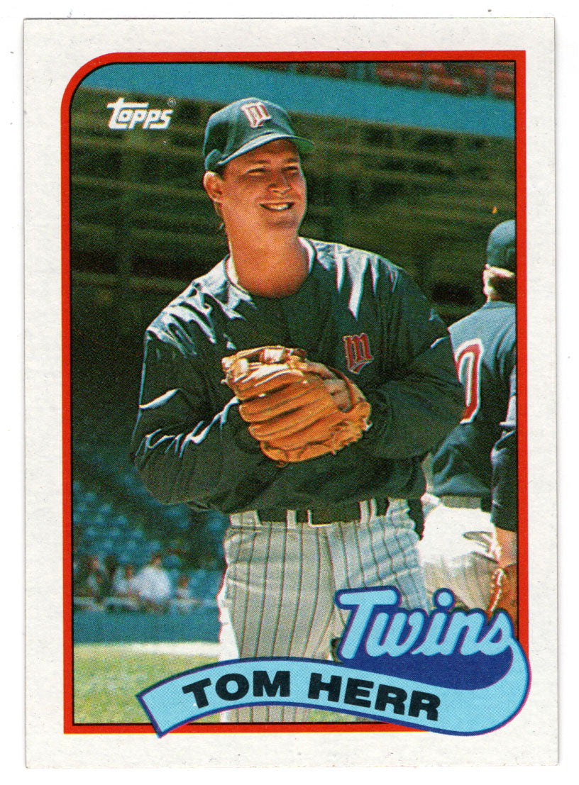Tom Herr - Minnesota Twins (MLB Baseball Card) 1989 Topps # 709 Mint