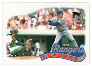 Texas Rangers - Team Leaders (MLB Baseball Card) 1989 Topps # 729 Mint