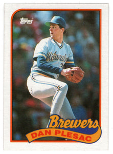 Dan Plesac - Milwaukee Brewers (MLB Baseball Card) 1989 Topps # 740 Mint