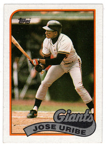 Jose Uribe - San Francisco Giants (MLB Baseball Card) 1989 Topps # 753 Mint
