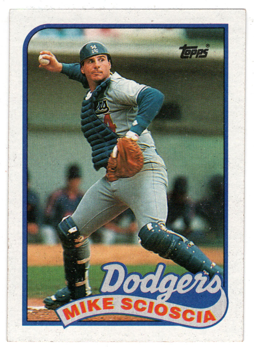 Mike Scioscia - Los Angeles Dodgers (MLB Baseball Card) 1989 Topps # 755 Mint