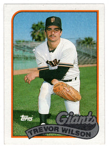 Trevor Wilson RC - San Francisco Giants (MLB Baseball Card) 1989 Topps # 783 Mint