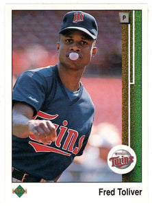 Fred Toliver - Minnesota Twins (MLB Baseball Card) 1989 Upper Deck # 64 Mint