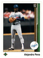 Alejandro Pena - Los Angeles Dodgers (MLB Baseball Card) 1989 Upper Deck # 137 Mint