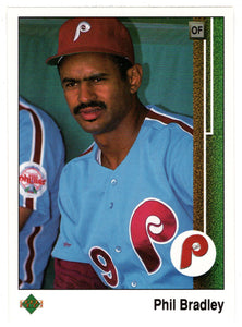 Phil Bradley - Philadelphia Phillies (MLB Baseball Card) 1989 Upper Deck # 229 Mint