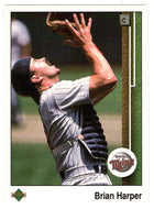 Brian Harper - Minnesota Twins (MLB Baseball Card) 1989 Upper Deck # 379 Mint