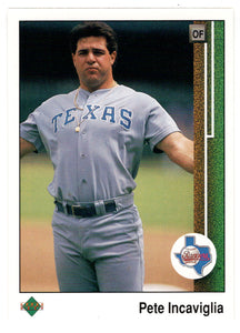 Pete Incaviglia - Texas Rangers (MLB Baseball Card) 1989 Upper Deck # 484 Mint