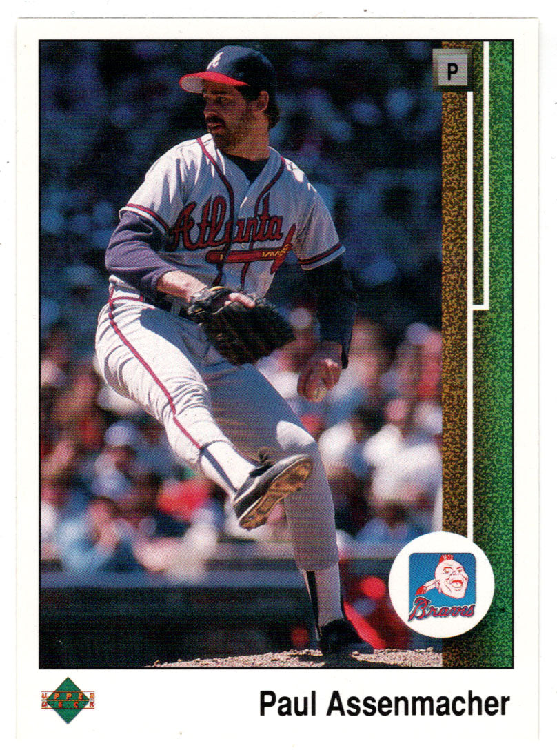 Paul Assenmacher - Atlanta Braves (MLB Baseball Card) 1989 Upper Deck # 566 Mint