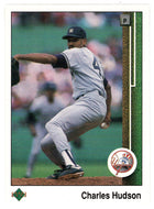 Charles Hudso - New York Yankees (MLB Baseball Card) 1989 Upper Deck # 586 Mint