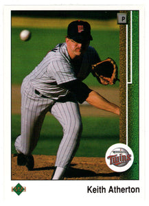 Keith Atherton - Minnesota Twins (MLB Baseball Card) 1989 Upper Deck # 599 Mint