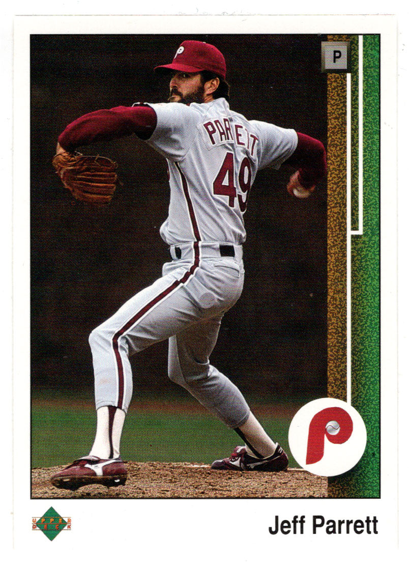 Jeff Parrett - Philadelphia Phillies (MLB Baseball Card) 1989 Upper Deck # 741 Mint