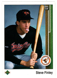 Steve Finley RC - Baltimore Orioles (MLB Baseball Card) 1989 Upper Deck # 742 Mint