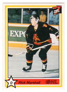 Rick Marshall - Belleville Bulls (Hockey Card) 1990-91 7th Inning Sketch OHL # 10 Mint